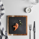 Rock wood  board tray