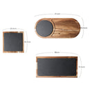 Rock wood  board tray
