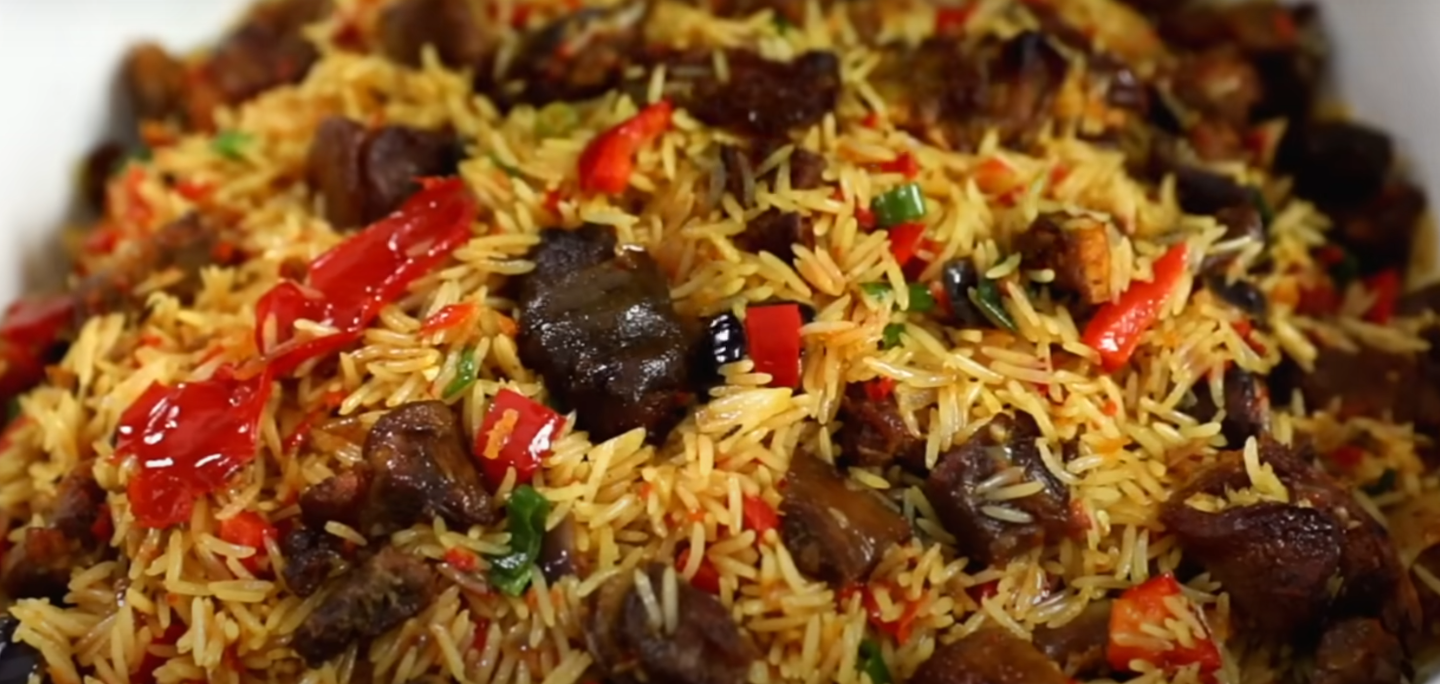 Asun Rice High Resolution Goat Meat Fried Rice | Asun Fried Rice